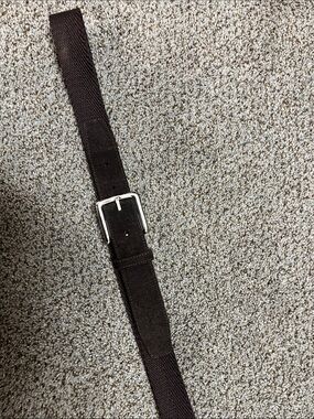 Cole Haan Brown Suede and Knit Belt